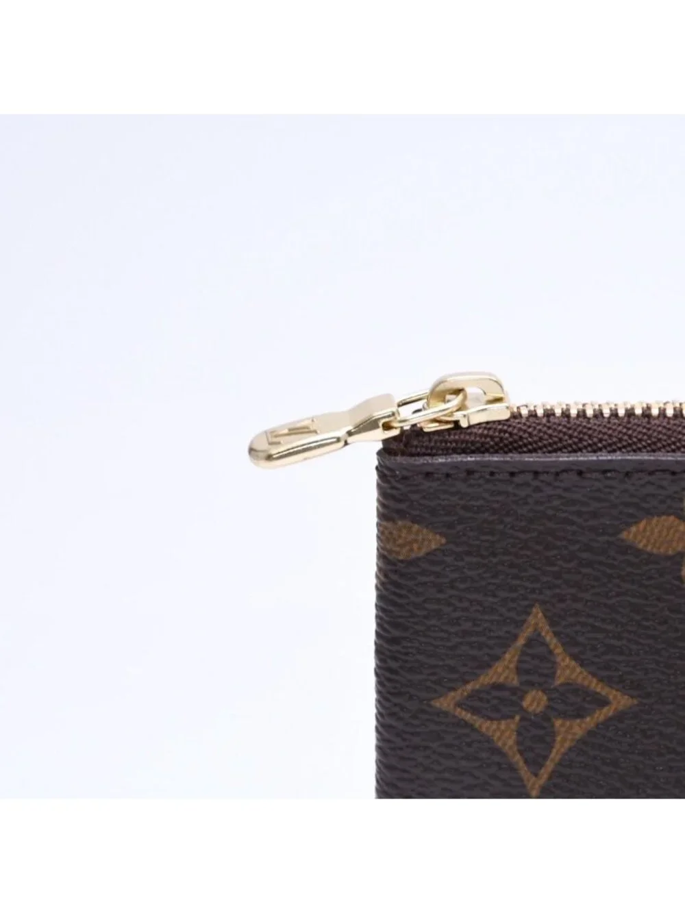 Louis Vuitton Pochette Cles Coin Purse Monogram Brown